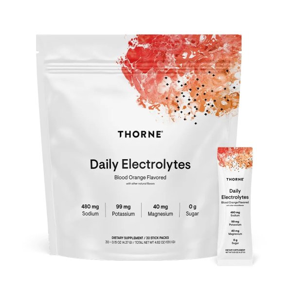 Thorne Research Daily Electrolytes Blood Orange (NSF) 30 Stick Packs