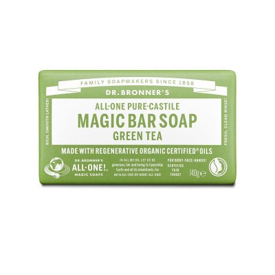Dr. Bronner Magic Bar Soap Green Tea 140g