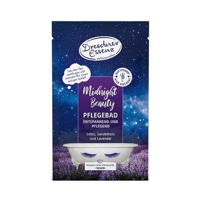 Dresdner Essenz Badpulver Midnight Beauty Lotus & Sandelträ 60g