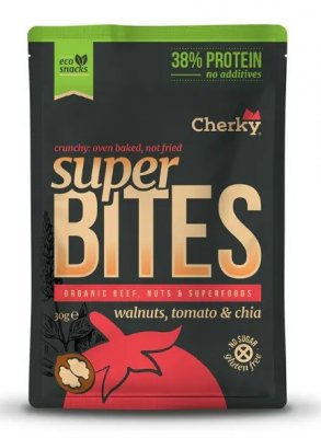 Cherky ECO Beef Superbites Walnuts, Tomato & Chia 30g