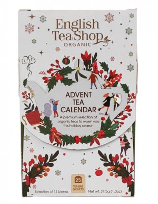 English Tea Shop Adventskalender Ask Vit 25 tepåsar