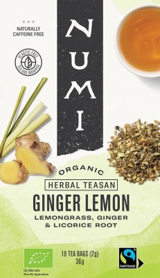 Numi Ginger Lemon (Verbena & Licorice) Eko 18p