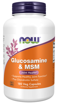 Now Foods Glucosamine & MSM 180 Capsules
