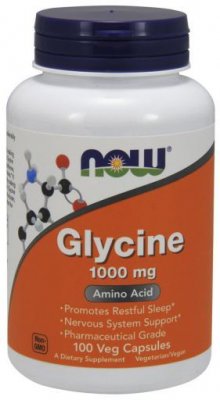 Now Foods Glycine 1000 mg 100 vegkapslar