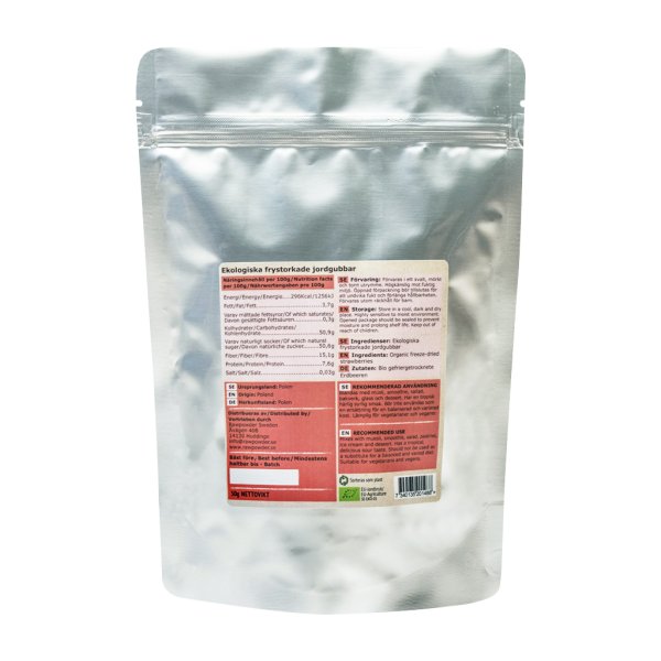 Rawpowder Jordgubbar Hela 50 g