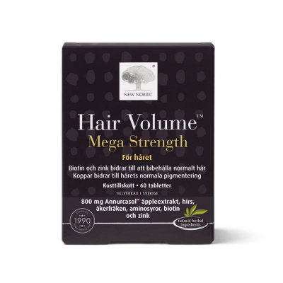 New Nordic Hair Volume Mega Strength 60 tabletter