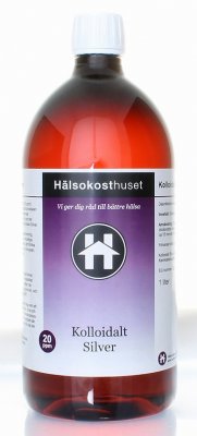 Hälsokosthuset Kolloidalt Silver 20 ppm 1 liter