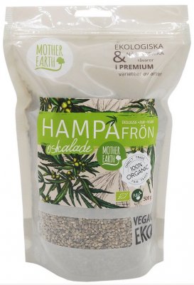 Mother Earth Hampafrön oskalade raw & eko 500g