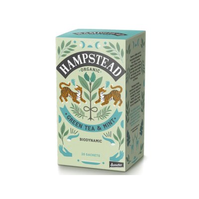 Hampstead Tea Grön mint 20 tepåsar eko