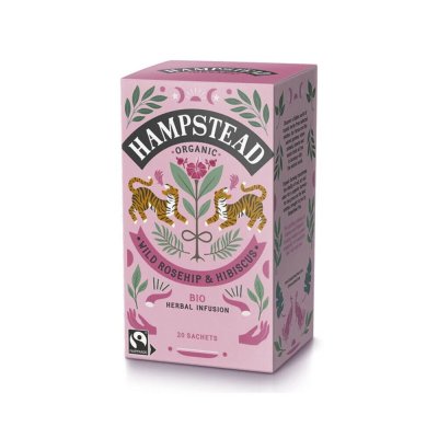Hampstead Tea Rosehip & Hibiscus EKO 20 tepåsar