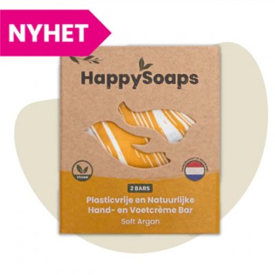 HappySoaps Hand & Foot Bar Soft Argan 2x20g