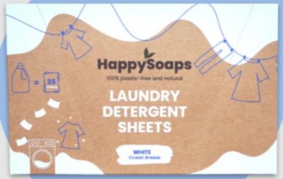 HappySoaps Laundry Sheets vit tvätt 35 st