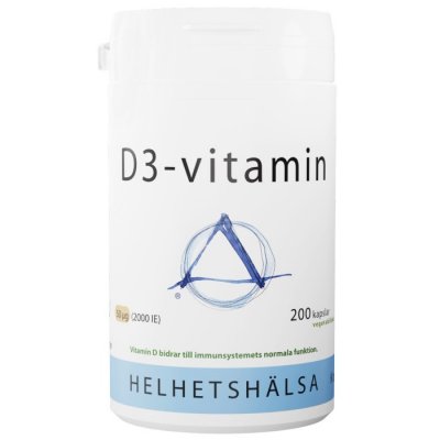 Helhetshälsa D3-vitamin 50 µg 200 kapslar