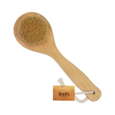 Palmetten Badborste med kort skaft Trä