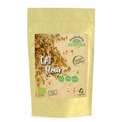 RawFoodShop Havremjöl Glutenfritt EKO 500g (Kort datum)