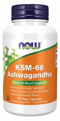 Now Foods KSM-66 Ashwagandha 90 Veg Capsules