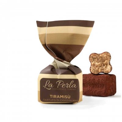 La Perla Tiramisútryffel Hasselnötter & Krisp 15g