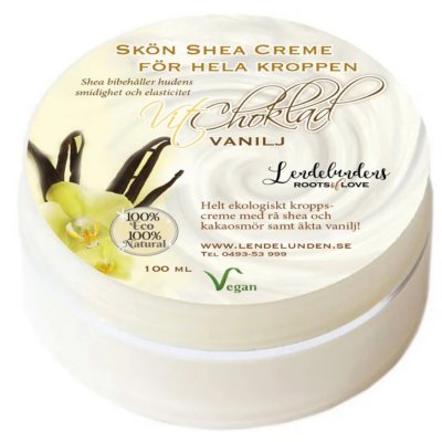 Lendelundens Vit choklad Vanilj Body butter 100ml