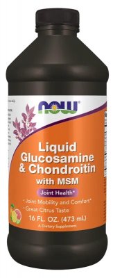 NOW Foods Liquid Glucosamine & Chondroitin with MSM 473ml