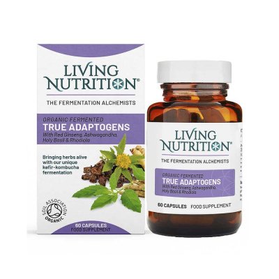 Living Nutrition Organic Fermented True Adaptogens 60 kapslar