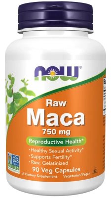 Now Foods Maca 750 mg Raw 90 vegcaps