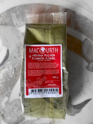 MacUrth Henna hårfärg flamröd 100g