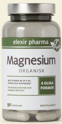 Elexir Magnesium Organisk 120 mg 90 kapslar