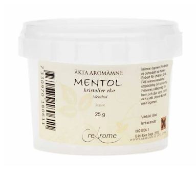 Crearome Mentolkristaller För Mat EKO 25 g