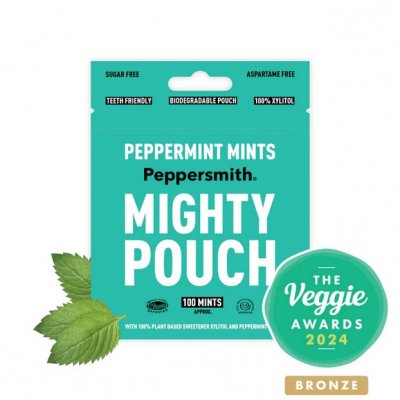 Peppersmith Mintpastiller Mighty POUCH Pepparmynta 60g