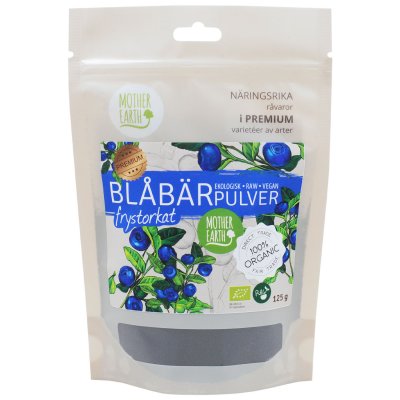 Mother Earth Blåbärspulver Nordisk EKO 125g