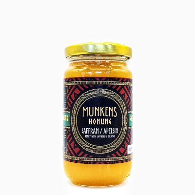 Munkens Honung Apelsin & Saffran Raw 280g