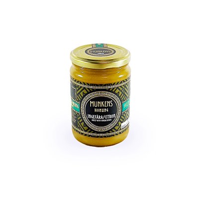 Munkens Honung Ingefära & Citron Raw 500 g
