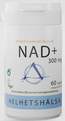 Helhetshälsa NAD+ 300 mg Nikotinamidribosid 60 kapslar