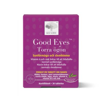 New Nordic Good Eyes Torra Ögon 30 tabletter