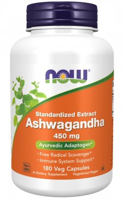 Now Foods Ashwagandha 450 mg 180 vegkapslar