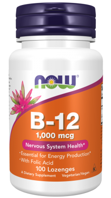 Now Foods B-12 1000 mcg 100 sugtabletter
