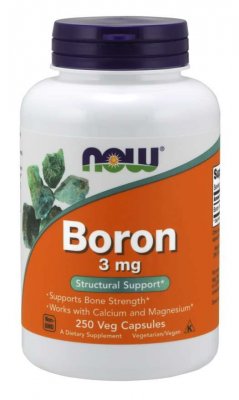 NOW Foods Boron 3 mg 250 kapslar