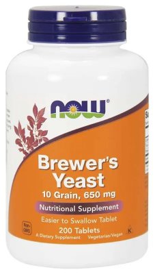 NOW Foods Brewer's Yeast 200 tabletter