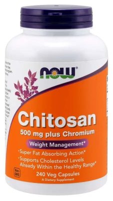 NOW Foods Chitosan 500 mg 240 kapslar