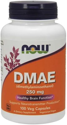 NOW Foods DMAE 250 mg 100 vegkapslar