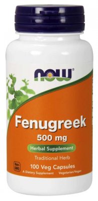 NOW Foods Fenugreek 500 mg 100 kapslar