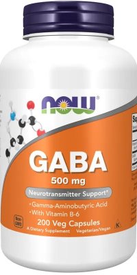 NOW foods GABA 500 mg 200 vegkapslar