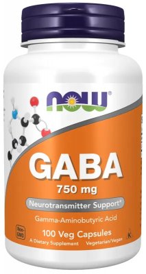 Now Foods GABA 750 mg 100 vegcaps