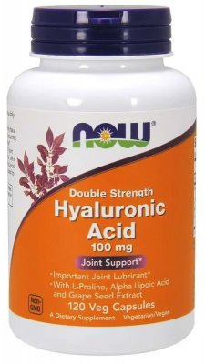 Now Foods Hyaluronic Acid 100 mg 120 vegkapslar