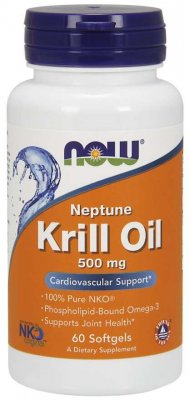 Now Foods Krill Oil 500 mg 60 kapslar