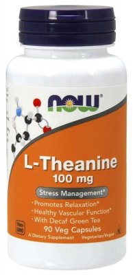 NOW Foods L-Theanine 100 mg 90 vegkapslar