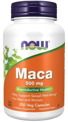 NOW Foods MACA 500 mg 250 vegkapslar