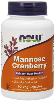 Now Foods Mannose Cranberry Tranbär 90 vegkapslar