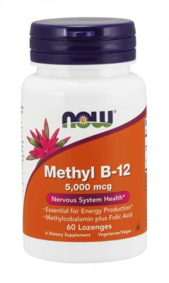 Now Foods Methyl B-12 5000 mcg 60 sugtabletter