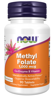 Now Foods Methyl Folate 1000 mcg 90 tabs